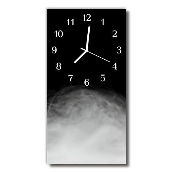 Reloj de vidrio para cocina Humo negro