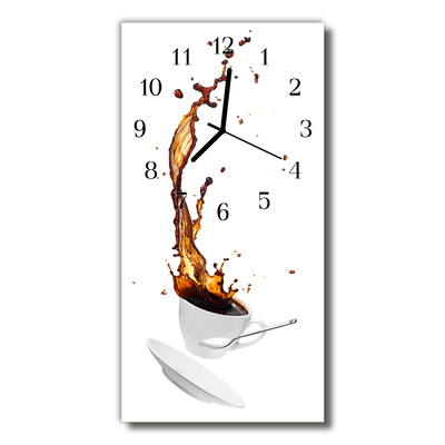 Reloj de vidrio para cocina Cocina café taza colorido