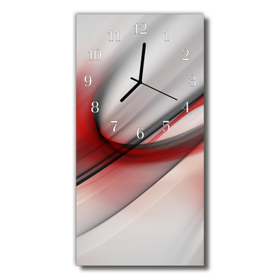 Reloj de vidrio para cocina Arte abstracto líneas colorido