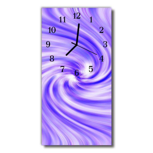Reloj de vidrio para cocina Torbellino túnel púrpura
