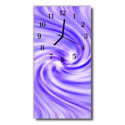 Reloj de vidrio para cocina Torbellino túnel púrpura