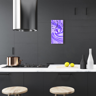 Reloj de vidrio para cocina Torbellino túnel púrpura