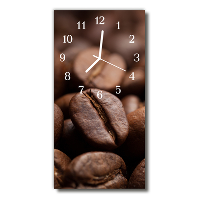 Reloj de vidrio para cocina Cocina granos de café marrón