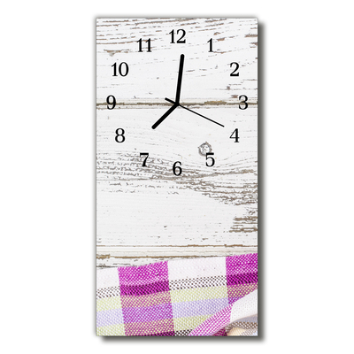 Reloj de vidrio para cocina Mesa mantel cocina colorido