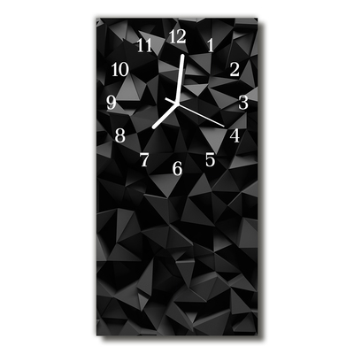Reloj de vidrio para cocina Moderno geometría gráfico 3d