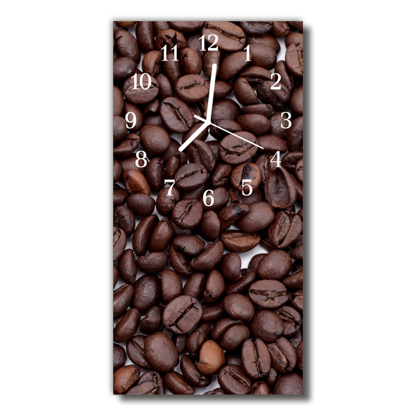 Reloj de vidrio para cocina Cocina granos de café marrón