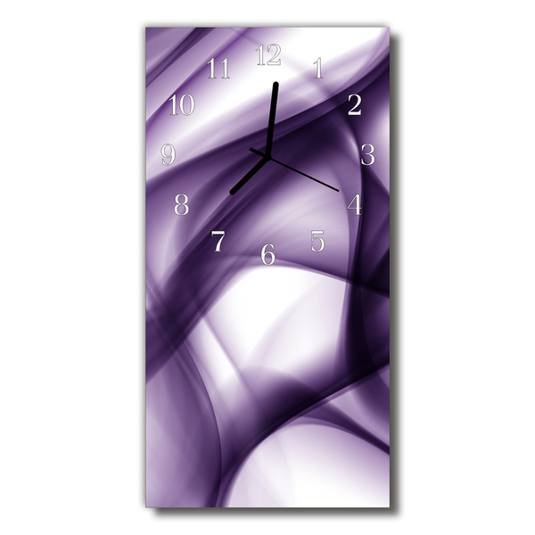 Reloj de vidrio para cocina Arte aastracto púrpura