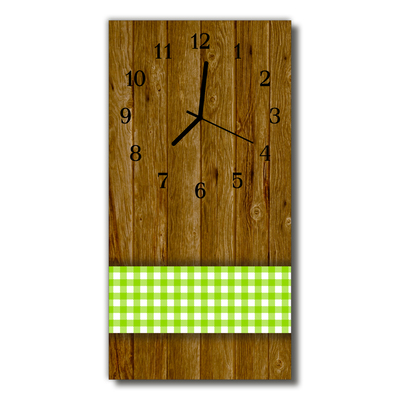 Reloj de vidrio para cocina De madera mesa colorido