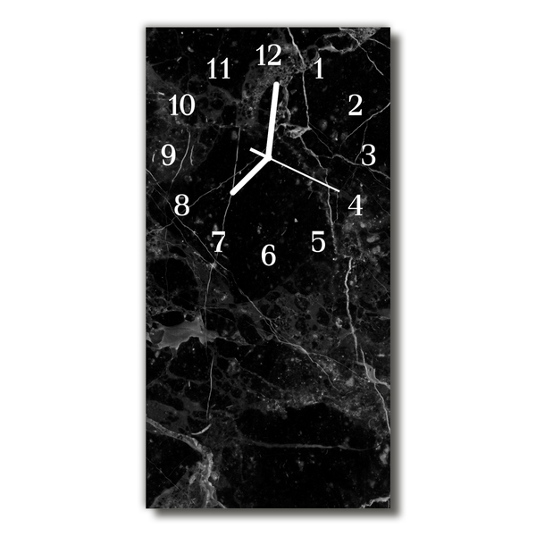 Reloj de vidrio para cocina Grafito negro
