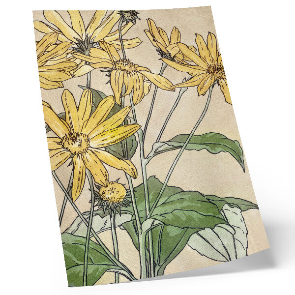 Lienzo decorativo moderno Girasoles (1915) de Hannah Borger Overbeck