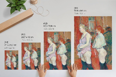 Póster Rue des Moulins (1894), pintura de alta resolución de Henri de Toulouse-Lautrec