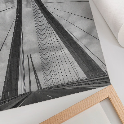 Lámina artística de alta calidad Puente de cuerda modernidad elegancia simetría