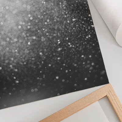 Póster con colores saturados Delicadeza bokeh en un sutil gris claro