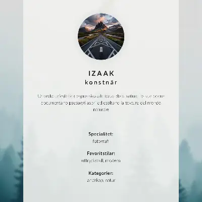 Póster de ave del bosque de niebla con colores saturados
