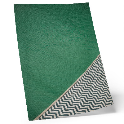 Lámina artística de alta calidad Verde con un patrón geométrico en blanco y negro.