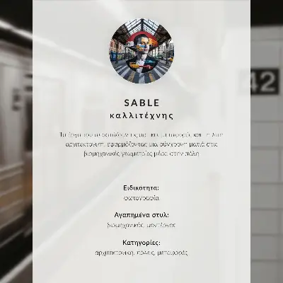 Póster de andén de metro moderno diseño con espacio arquitectónico dinámico