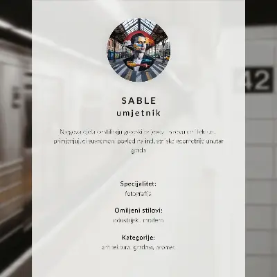 Póster de andén de metro moderno diseño con espacio arquitectónico dinámico