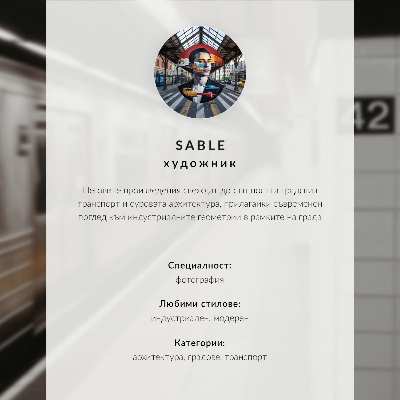 Póster Andén de metro moderno, espacio arquitectónico dinámico