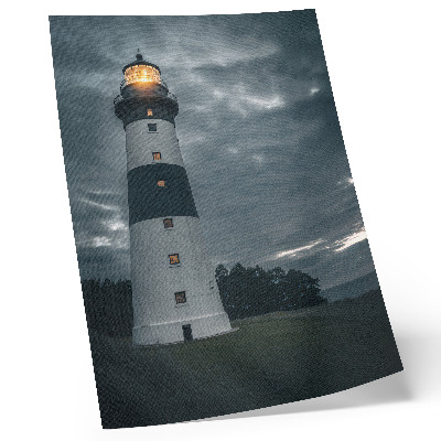 Lienzo decorativo moderno un faro contra un cielo nublado