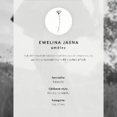 Póster fotografía en blanco y negro de un prado sereno