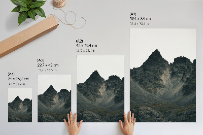 Póster Majestuosas cumbres montañosas, naturaleza en estado puro.