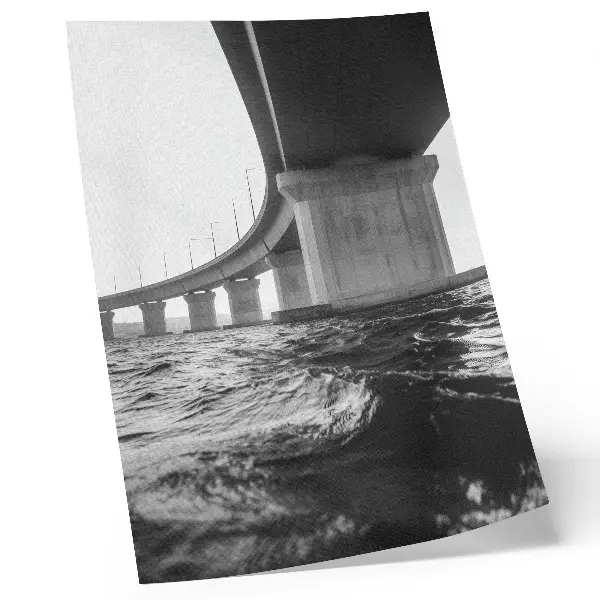 Lámina artística de arquitectura minimalista de puentes diseño de modernidad en alta calidad