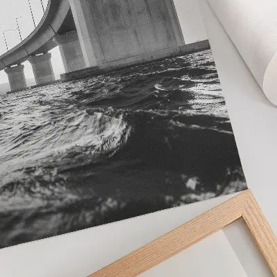 Lámina artística de arquitectura minimalista de puentes diseño de modernidad en alta calidad