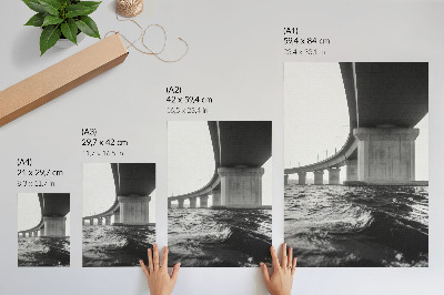 Lámina artística de alta calidad Arquitectura minimalista de puentes modernidad