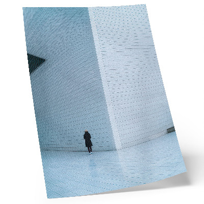 Lienzo decorativo moderno Una impresionante pared con patrones geométricos.