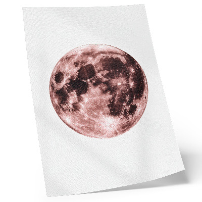 Póster Predominio de tonos cálidos, detalles de la luna