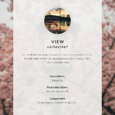Póster con colores saturados Flores delicadas, minimalismo, elegancia, sutileza
