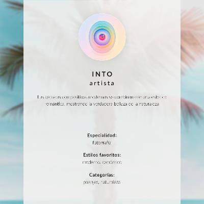 Póster con colores saturados Cielo mágico, luz verde, montañas impresionantes