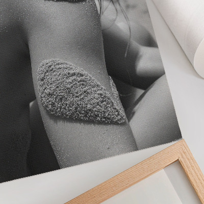 Póster Hombre arena textura naturaleza primer plano armonía