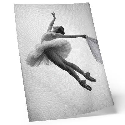Lámina artística de alta calidad Una bailarina en movimiento con gracia y ligereza.