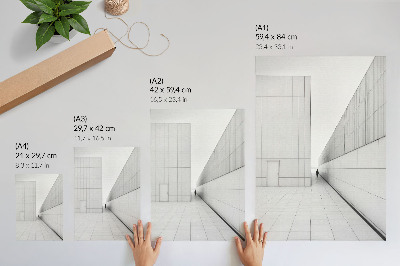 Póster Arquitectura geométrica minimalista