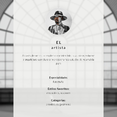 Póster Paredes geométricas grises figura minimalista