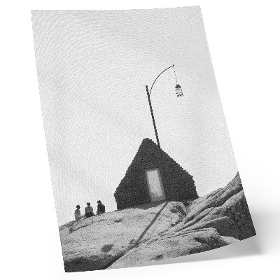 Póster Geometría pura, simplicidad, blanco y negro, minimalismo