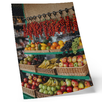 Lienzo decorativo moderno Frutas coloridas, el aroma de la tradición, la atmósfera de la naturaleza.