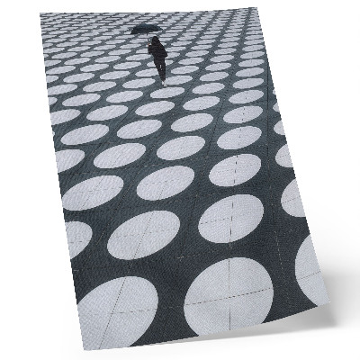 Lienzo decorativo moderno Contraste entre patrones geométricos en blanco y negro