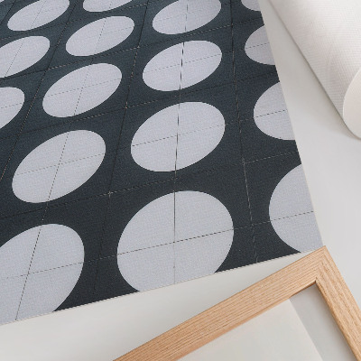 Lienzo decorativo moderno Contraste entre patrones geométricos en blanco y negro