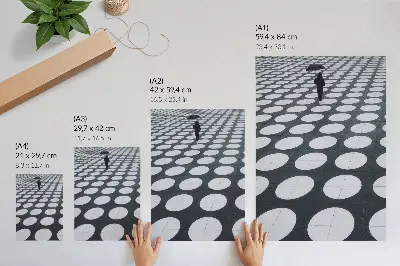 Lienzo decorativo moderno con contraste de patrones geométricos en blanco y negro