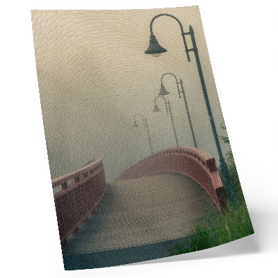 Lienzo decorativo moderno Faroles de puente de niebla armonía gentileza