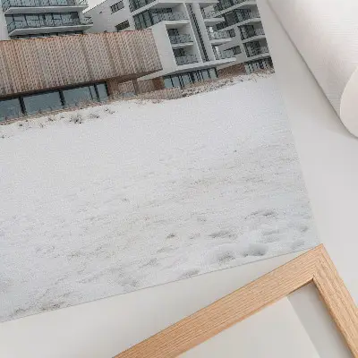 Lámina artística de alta calidad de edificios modernos con arquitectura minimalista