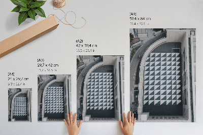 Lámina artística de alta calidad Elegantes patrones geométricos, arquitectura futurista