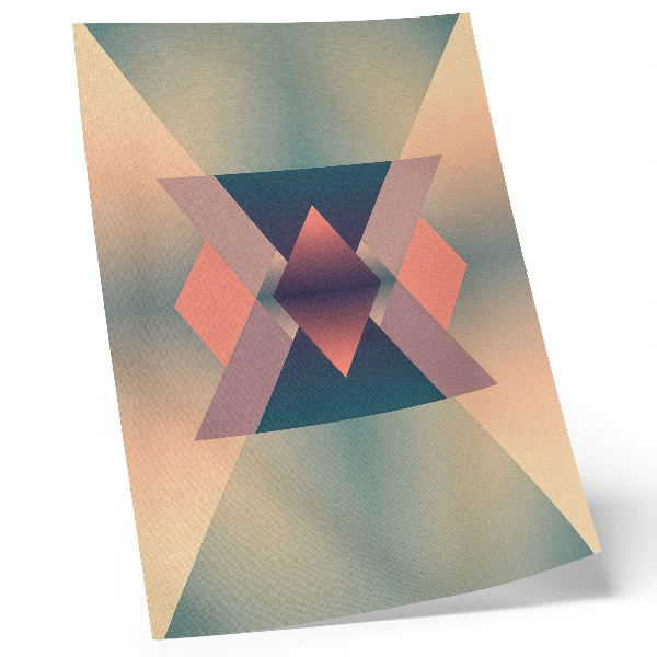 Lámina artística de alta calidad Formas geométricas, colores pastel, elegancia
