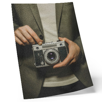Póster Manos de cámara retro, elegante estilo retro