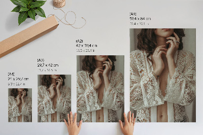 Póster Encaje, delicadeza, elegancia, clasicismo, feminidad