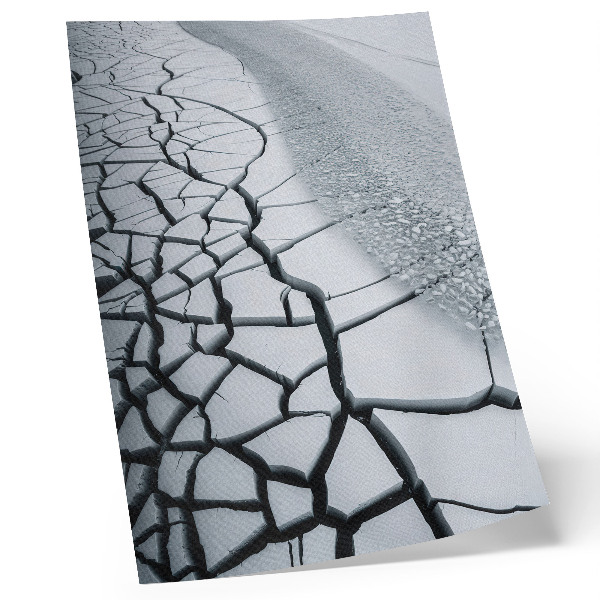 Lámina artística de alta calidad Grietas heladas, armoniosa belleza invernal