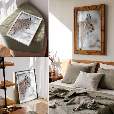 Lienzo decorativo moderno Rysy en invierno, hermosa naturaleza, colores naturales, armonía.