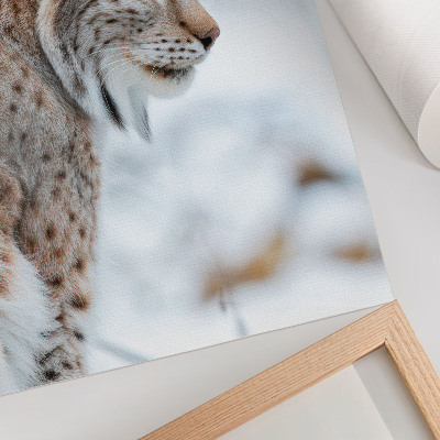 Lienzo decorativo moderno Rysy en invierno, hermosa naturaleza, colores naturales, armonía.